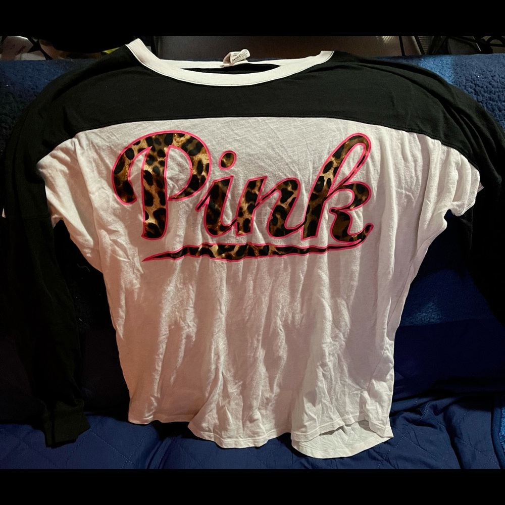 PINK RARE tunic long sleeve T shirt with back cutout